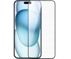 Joyroom JR-MLG0286 2.5D Anti-Mėlyna Light + Dustproof ekrano apsauga su juodu rėmeliu Apple iPhone 15 Plus/16 Plus