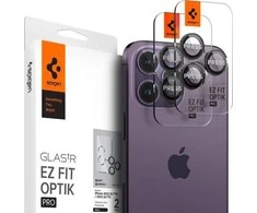Spigen OPTIK.TR ”EZ FIT” CAMERA PROTECTOR 2-PACK Apple iPhone 14 Pro / 14 Pro Max / 15 Pro / 15 Pro Max / 16 Pro / 16 Pro Max / 17 Pro / 17 Pro Max Juodas