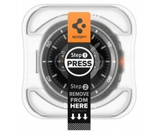 „Spigen Glass tR EZ Fit“ 2 vnt. pakuotė – „Galaxy Watch 8 Classic“ (46 mm)