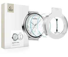 „Tech-Protect Easy Set+“ 2 grūdinto stiklo pakuotė, skirta „Huawei Watch GT 5 41 mm“ – skaidri.
