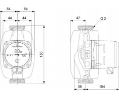 Grundfos sūknis ALPHA1 32-80 180 1x230V 50Hz 6H