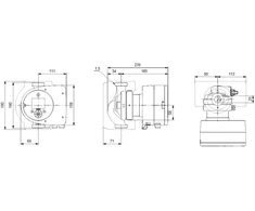 Grundfos Sūknis MAGNA3 25-60 180mm DN25 9-91W 230V 50Hz PN10