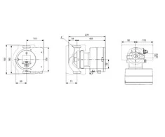 Grundfos Sūknis MAGNA3 32-100 180mm DN32 9-180W 230V 50Hz PN10