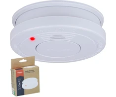 DŪMŲ JUTIKLIS PRIEŠGAISRINIS SIGNALIZATORIUS 85dB 9V BATERIJA GRUNDIG 430843