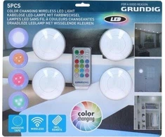 Grundig Grundig Belaidė vidinė LED lempa G526 4 vnt.