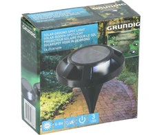 Grundig saulės dėmė dirvožemio LED 12 cm juoda