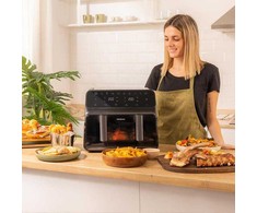 Gruzdintuvė Cecotec Double hot air fryer | Cecofry Advance 9000 Window | Power 2200 W | Capacity 9 L | Juodas