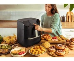 Gruzdintuvė Be riebalų CECOTEC FoodCourt 11000 Connected su dvigubu krepšeliu 11 l