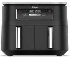 Dviejų zonų karšto oro gruzdintuvė Ninja AF200EU, 7,6 l, 2400 W, juoda
