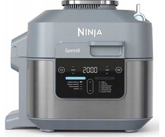 Ninja ON400DE, Karšto oro gruzdintuvė, 5,7 l, Vienguba, Pilka, Jutiklinis, Atskirai stovinti