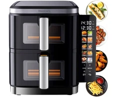 Gruzdintuvė PODWÓJNA PIONOWA BEZTŁUSZCZOWA AIR FRYER 2800W 11L XXL WEBBER
