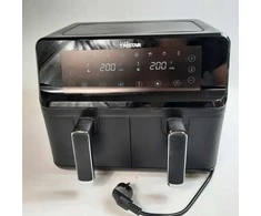 Tristar dviejų krepšelių oro gruzdintuvė | FR-9026 | Galia 2700 W | Talpa 8 l | Juodas