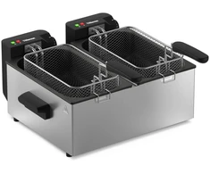 Gruzdintuvė Tristar Double deep fryer | FR-9342 | Power 3600 W | Capacity 6 L | Sidabrinis