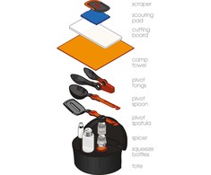 GSI Outdoors Travel virtuvės komplektas (90102)