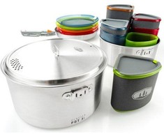 GSI Outdoors Stainless Camper indų rinkinys (68181)