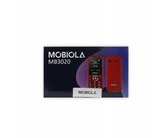 Mobilusis telefonas Mobiola MB3020 dviejų SIM kortelių, raudonas