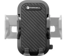 Automobilinis universalus telefono laikiklis Forcell (17cm) Long arm tvirtinamas ant prietaisų skydelio, juodas