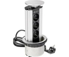 GTV Detalių šakyklę sudarė 100mm 3 x SCHUKO sidabro 1,8mm (AE- BPW3GS- 80)