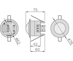 GTV CRA5 judesio jutiklis 1200W 220 - 240V 3600 (CR- CR5000-00)