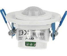 GTV CR-15 judesio jutiklis 800W 220-240V 360 laipsnių IP20 įleidžiamas baltas, 8m ± 2.2-4m veikia su LED (CR-CR15000-00)
