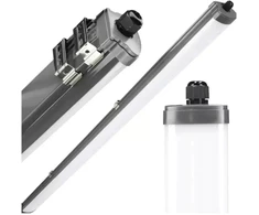 GTV G-TECH Hermetiškas šviestuvas 1x120 T8 LED-J, G13, AC220-240V, 50/60Hz, IP65, IK06, ABS/PS, pilkas