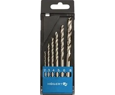 Grąžtas Hogert grąžtų komplektas metalui HSS-COBALT, 2mm-8mm, HT6D186