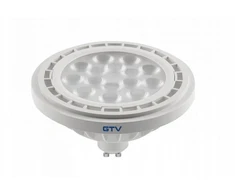 GTV LED lemputė GU10 ES111 12,5 W 1100 lm 3000 K 40 laipsnių AC220-240V balta LD-ES111WW13W40-00