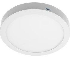Lubinis šviestuvas GTV LED apatinis šviestuvas ORIS PLUS 24W 2000lm 120° IP203000K paviršinis baltas LD-ORN24W-CBP