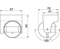 GTV Mikrobangų judesio jutiklis CM-1 1200W 220 - 240V 180 ° (AE- CM1000- 00)