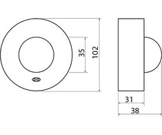 GTV Mikrobangų judesio jutiklis CM-3 1200W 220-240V kintamA 50 / 60Hz 360 ° (AE- CM3000- 00)