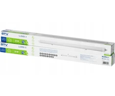 GTV Hermetiškas šviestuvas LUMIA II, LED, 20W, 2600lm, 4000K, AC220-240V, IP66, PC, Baltas