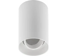 GTV Lubinis šviestuvas RESTO, PC, φ80x125mm, IP20, maks. 20W, apvalus, baltas