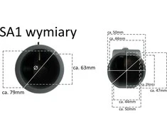 GTV Reguliuojamas adapteris LED gatvių stulpinėms lempoms 50W SA1 GTV 0840