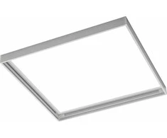 GTV rėmas, skirtas montuoti ant paviršiaus LED PANELĖS 60X60cm (TYPE KING, PRINCE, INNOVO) be varžtų, baltas GT-RM60X60-00