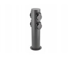 GTV Sodo stulpelis CORTA-P 36, IP54 4*Schuko lizdai, maks. 3500W, stulpelis, grafitas