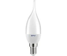Bikuva.lt LED lemputė, C30, SMD 2835, 4000K, E14, 6W, AC220-240V, šviesos kampas 160°, 470 lm, 52 mA
