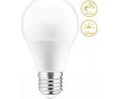 GTV LED lemputė E27 10W A60 810lm 3000K su mikrobangų krosnele ir prieblandos jutikliu LD-A60CM3-10W
