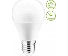GTV LED lemputė E27 10W A60 810lm 4000K su mikrobangų krosnele ir prieblandos jutikliu LD-A60CM4-10Wofal. ir prieblanda LD-A60CM4-10W