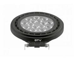 GTV G53 AR111 LED lemputė 12,5 W 1100 lm 3000 K DC12V 40° juoda LD-AR111WW13W40-10