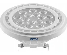 GTV LED lemputė, AR111, 3000K, G53, 12,5W, DC12V, 40°, 1100lm, baltas