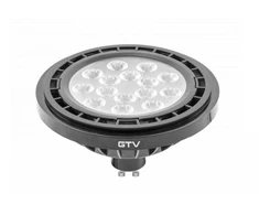 GTV LED lemputė GU10 ES111 12,5W 1250lm 4000K 40st. AC220-240V juoda LD-ES111NW13W40-10