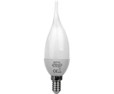 GTV LED lemputė, A-G, C30L, SMD 2835, 3000K, E14, 6,0W, AC180-250V, 160°, 520lm, 52mA