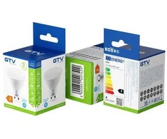 GTV LED ŠVIESOS šaltinis, A-G, SMD 2835, GU10, 6400K, 3,5W, AC180-250V, 120°, 350lm, 38mA