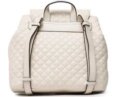 Guess, Adam Flap, Polyurethane, Textile Backpack, Stone, For Women