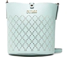 Guess, Amara, Synthetic Leather, Textile Bag, Surf, XG849301, For Women, 18/21 x 20 x 14 / 14/18 x 17.5 x 6.5 cm