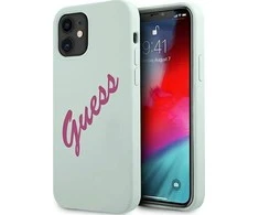 Guess GUHCP12SLSVSBF Apple iPhone 12 mini 5,4″ mėlynas fuschia kietas dėklas Silicone Vintage