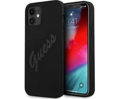 Apple iPhone 12 Mini Guess dėklas Script Vintage (GUHCP12SLSVSBK) juodos spalvos