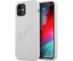 GUESS GUHCP12SVCRONE IPHONE 12 MINI 5.4" KREMINIS / KREMINIS KIETAS DĖKLAS SCRIPT VINTAGE