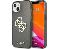 Dėklas GUESS HARDCASE 4G GUHCP13SPCUGL4GBK IPHONE 13 MINI GLITTER BIG LOGO Juodas