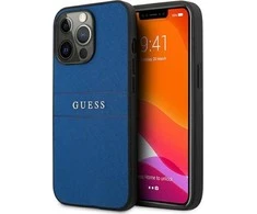 Dėklas Guess PU Leather Saffiano Case, skirtas iPhone 13 Pro Max, mėlynas